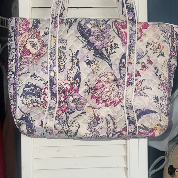 Vera Bradley Quilted Floral Tote - Pink and Purple - Picture 4 of 7
